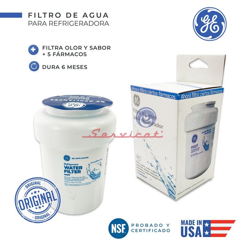 FILTRO DE AGUA 3000GAL ORIGINAL ICE MAKER REFRIGERADORA GENERAL ELECTRIC - MABE