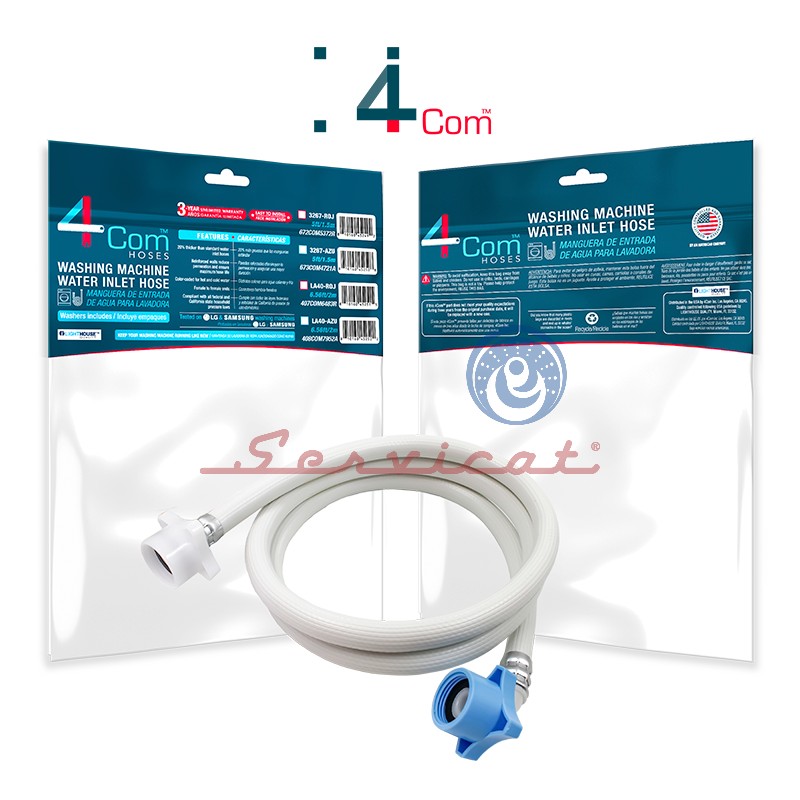 MANGUERA DE INGRESO DE AGUA 1.5M 4COM LAVADORA LG - SAMSUNG