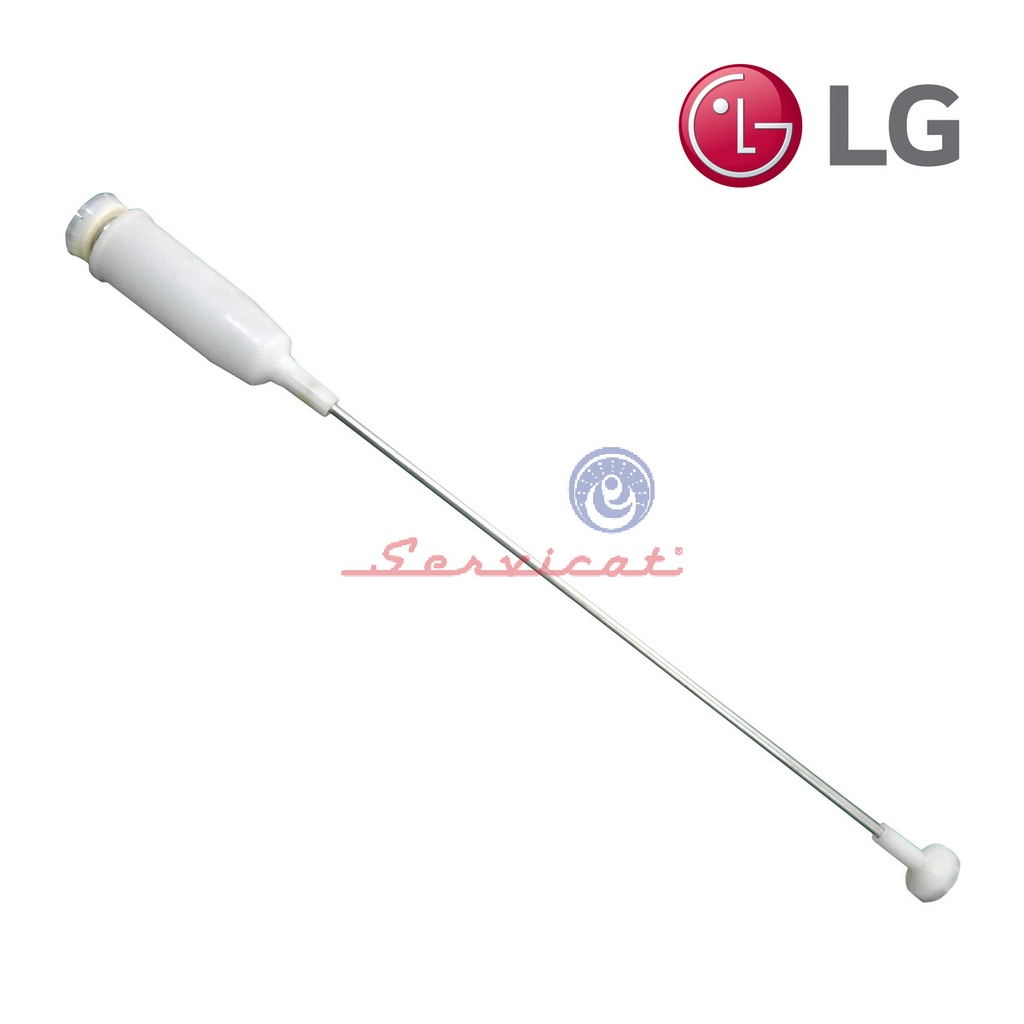 BARRA SUSPENSIÓN LAVADORA  CON CUBIERTA Y GANCHO LARGO: 60.8CM LG