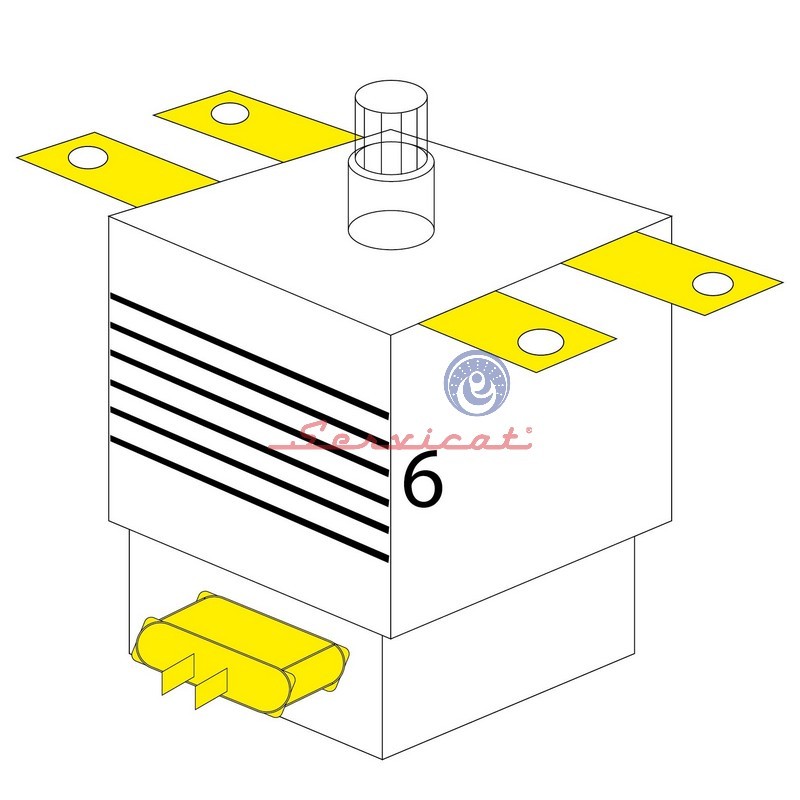 MAGNETRON 6 ALETAS MICROONDAS LG - WHIRLPOOL - PANASONIC