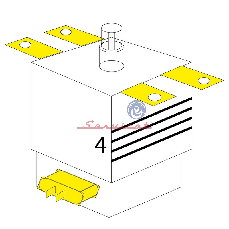 MAGNETRON 4 ALETAS ORIGINAL MICROONDAS LG