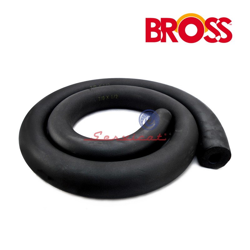 "RUBATEX 7/8"" X 1/2"" X 1.8M BROSS AIRE ACONDICIONADO TODAS LAS MARCAS"