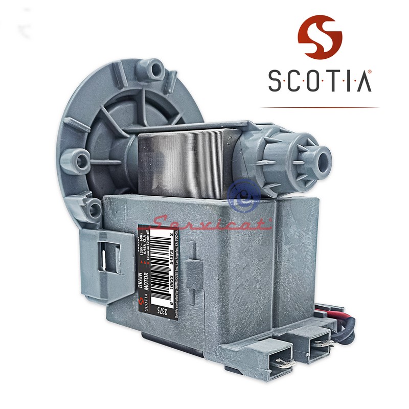 MOTOR DE BOMBA DE DRENAJE DE AGUA 50W SCOTIA LAVADORA WHIRLPOOL