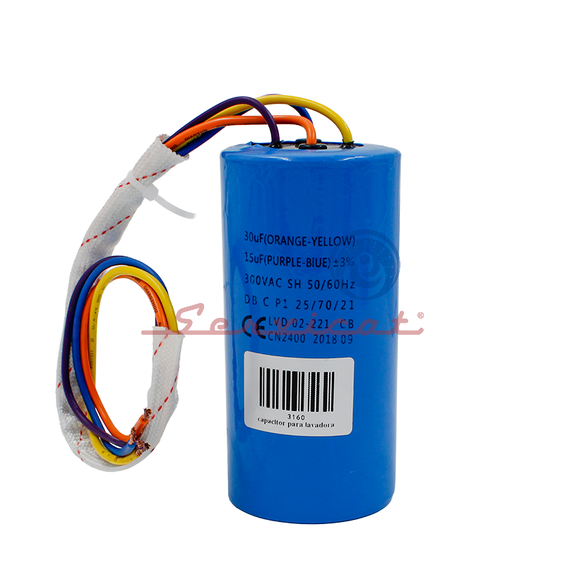CAPACITOR DE MARCHA 15 - 30UF A 300VAC LAVADORA ELECTROLUX - FRIGIDAIRE - SMC