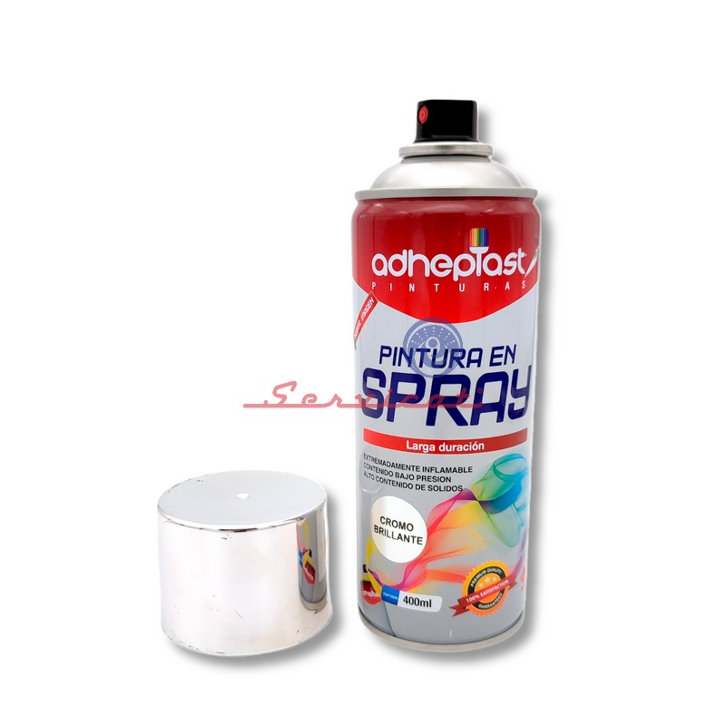 PINTURA SPRAY COLOR CROMO BRILLANTE