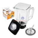 COMBO VASO CLASICO VIDRIO Y BASE+TAPA+CUCHILLA TIPO MARIPOSA LICUADORA OSTER