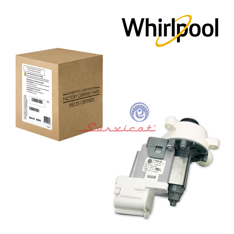 BOMBA DE AGUA ORIGINAL LAVADORA  WHIRLPOOL