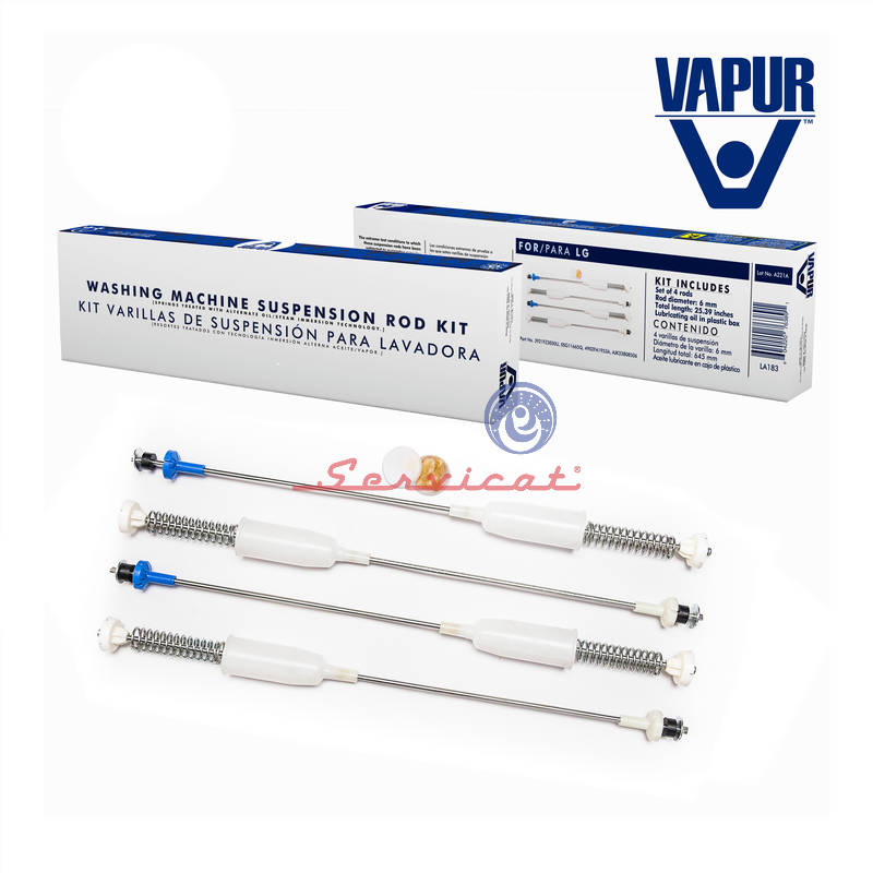 KIT BARRAS DE SUSPENSIÓN 64.5CM VAPUR LAVADORA LG