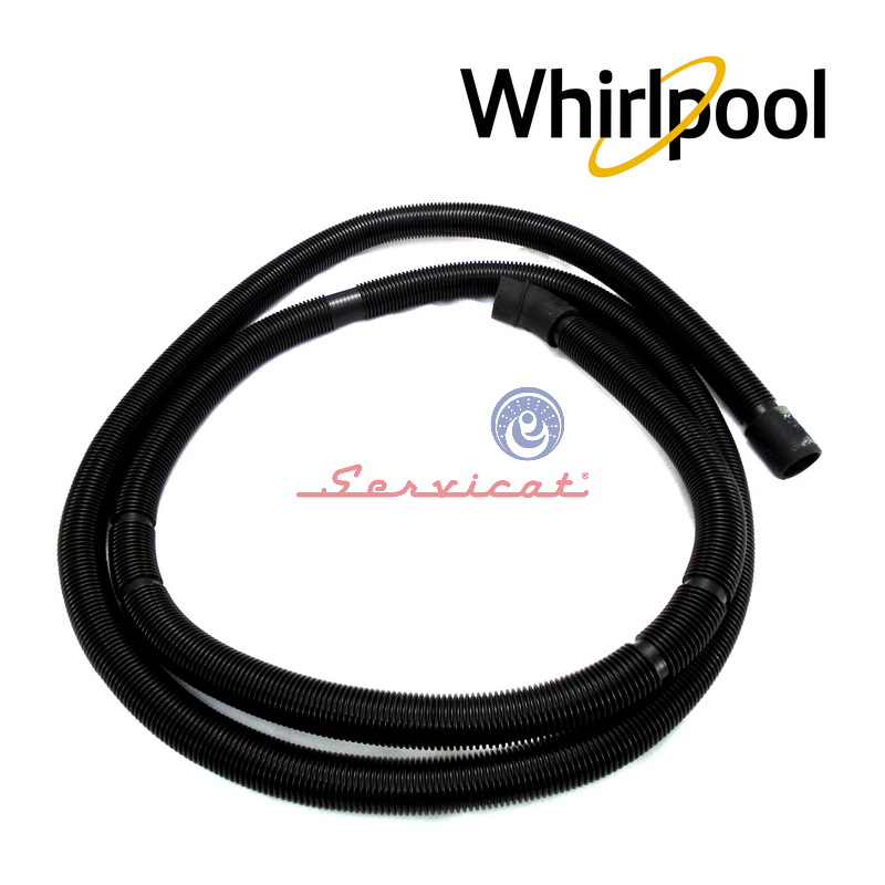 MANGUERA DE DESFOGUE DE AGUA 1.80M ORIGINAL LAVADORA WHIRLPOOL