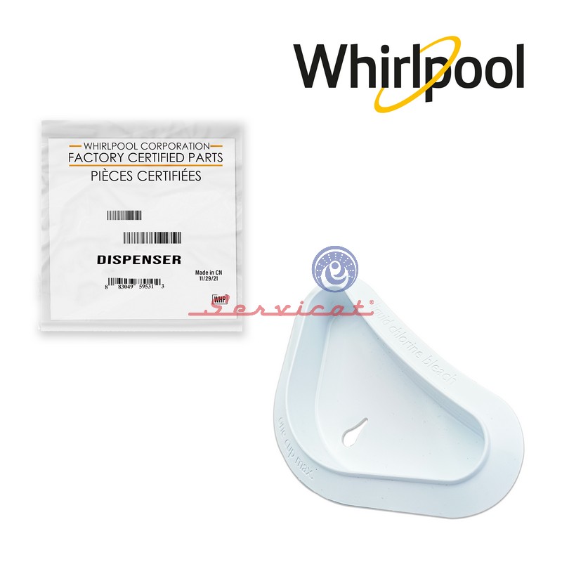 DISPENSADOR BLANQUEADOR ORIGINAL LAVADORA WHIRLPOOL