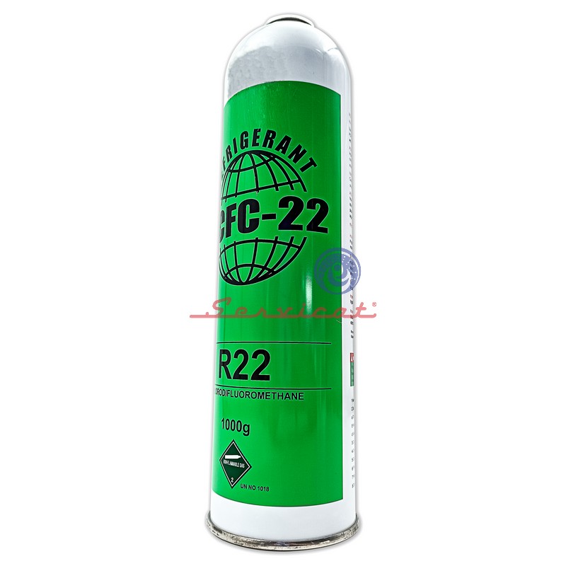 POTE DE GAS REFRIGERANTE R22 - 1000GR REFRIGERADORA TODAS LAS MARCAS