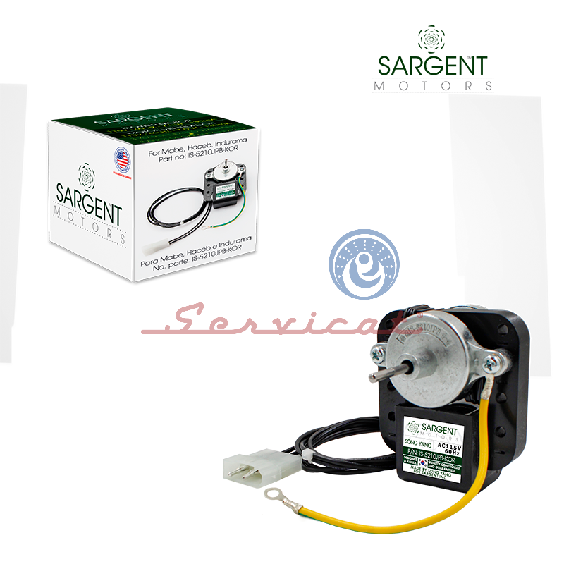 MOTOR VENTILADOR 7W SARGENT REFRIGERADORA MABE - HACEB - INDURAMA