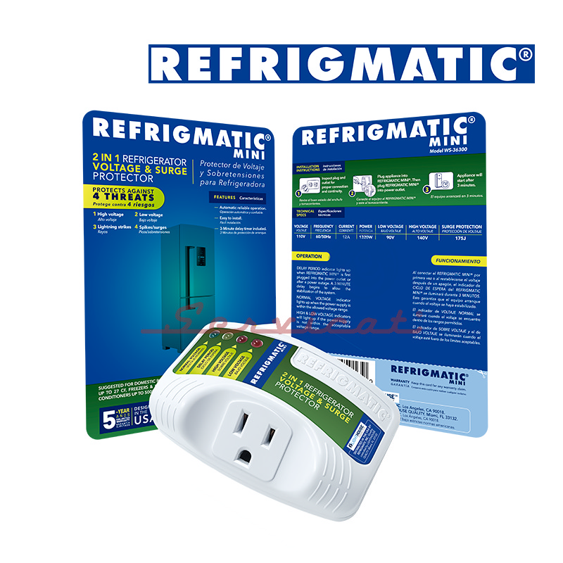 PROTECTOR DE VOLTAJE 110V - 3MIN - 10A REFRIGMATIC MINI REFRIGERADORA TODAS LAS MARCAS