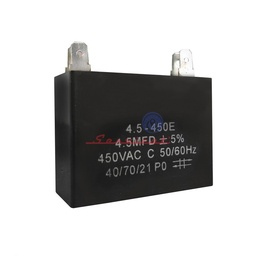 [12105] CAPACITOR DE MARCHA 4.5UF A 450VAC REFRIGERADORA MABE