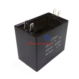 [12120] CAPACITOR DE MARCHA 20UF A 450VAC REFRIGERADORA MABE