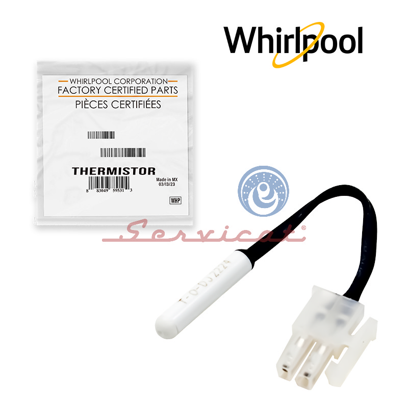 TERMISTOR 2.7 KOHMS - NTC ORIGINAL REFRIGERADORA WHIRLPOOL