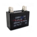 CAPACITOR DE MARCHA 3UF A 450VAC REFRIGERADORA MABE