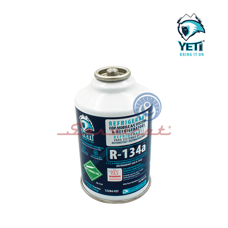 POTE DE GAS REFRIGERANTE R134A - 340GR ORIGINAL YETI REFRIGERADORA TODAS LAS MARCAS