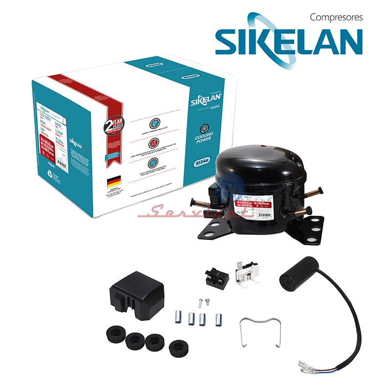 COMPRESOR 1/9HP - R134A - LBP ORIGINAL SIKELAN REFRIGERADORA TODAS LAS MARCAS