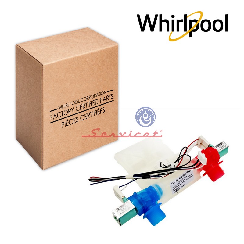 ELECTROVÁLVULA 2 SOLENOIDES - 120V ORIGINAL LAVADORA WHIRLPOOL