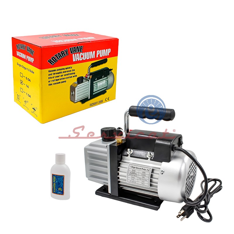 BOMBA DE VACÍO 1 ETAPA 1/4HP - 2.5CFM REFRIGERADORA TODAS LAS MARCAS