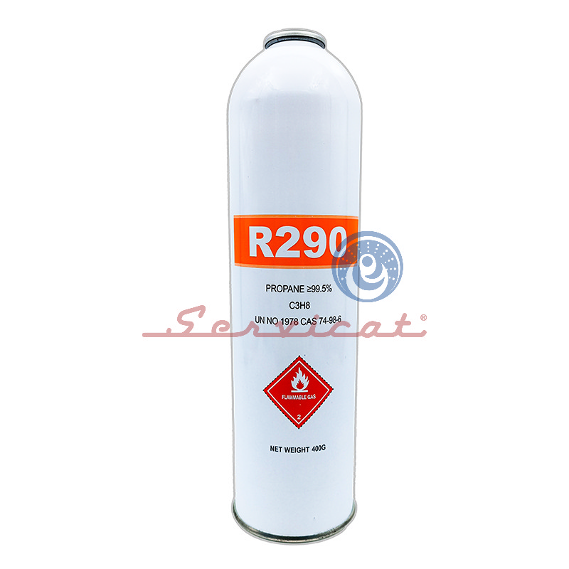 POTE DE GAS REFRIGERANTE R290 - 400GR REFRIGERACIÓN COMERCIAL TODAS LAS MARCAS