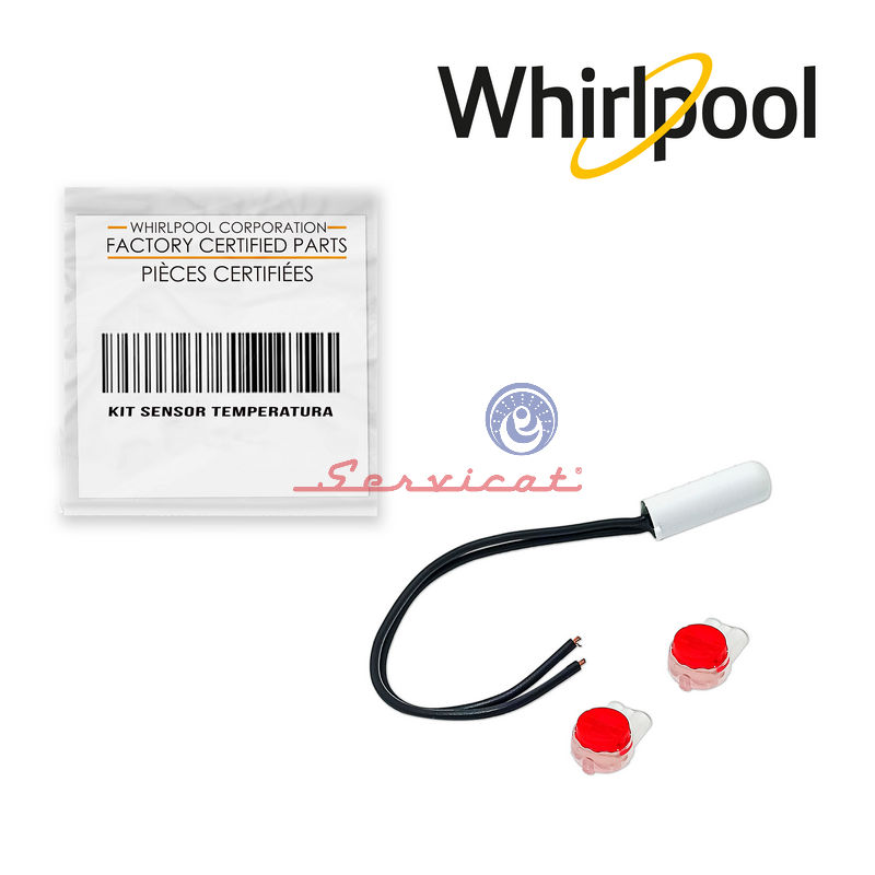 KIT SENSOR TEMPERATURA ORIGINAL REFRIGERADORA  WHIRLPOOL BRASILERA