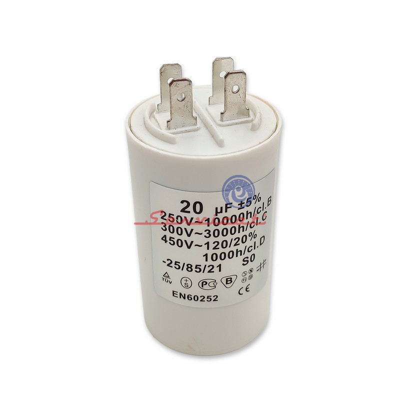 CAPACITOR DE MARCHA 20UF A 250 - 300 - 450VAC REFRIGERADORA TODAS LAS MARCAS