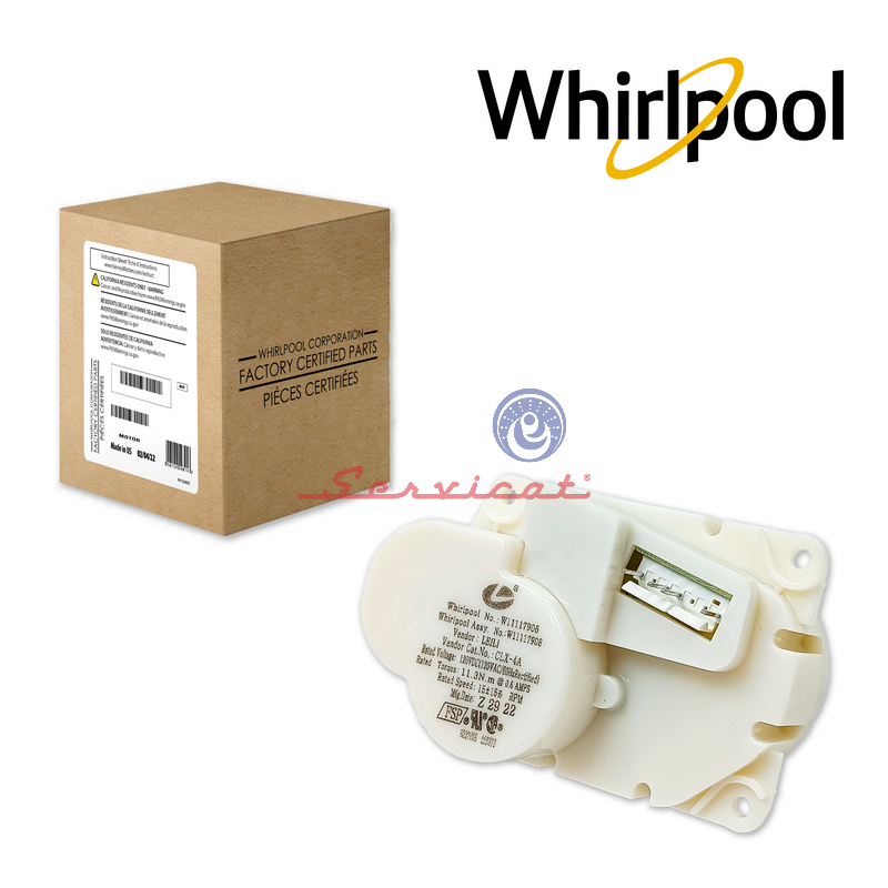 MOTOR DESPACHADOR DE HIELO 120V ORIGINAL REFRIGERADORA WHIRLPOOL