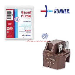 [2278] RELAY UNIVERSAL 4 TERMINALES RUNNER TM REFRIGERADORA TODAS LAS MARCAS