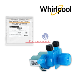 [3676] ELECTROVÁLVULA 2 SOLENOIDES -  120V ORIGINAL LAVADORA WHIRLPOOL