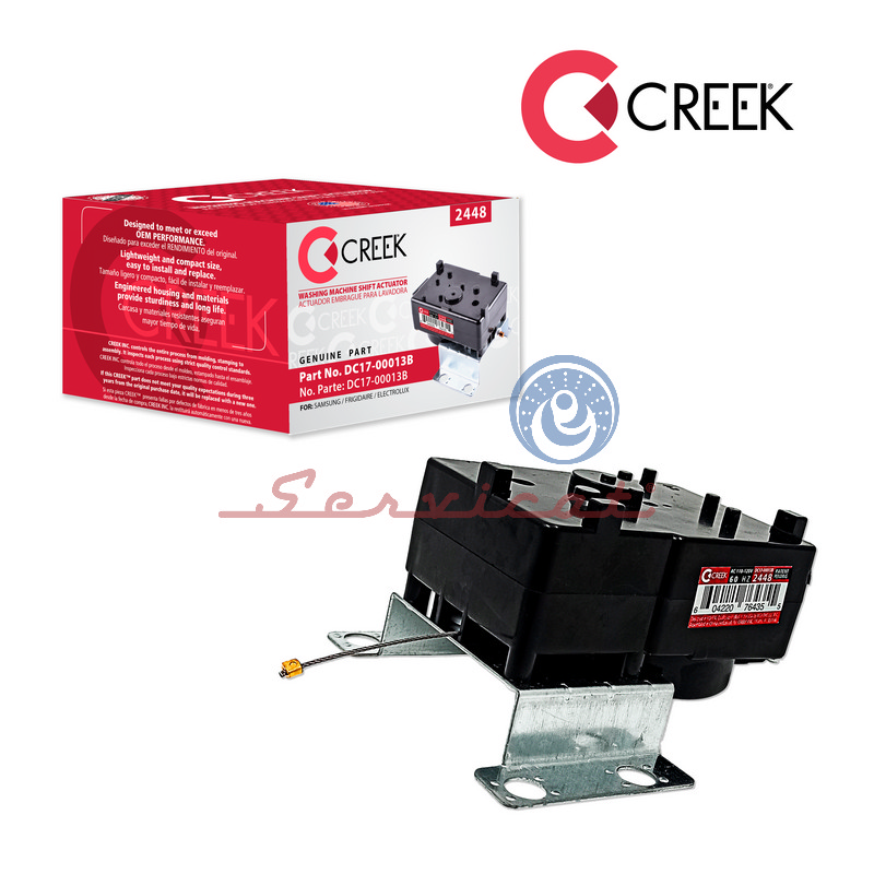 ACTUADOR ELÉCTRICO DE EMBRAGUE 2 PINES- 4W -100V A 120V CREEK LAVADORA SAMSUNG-LG-ELECTROLUX