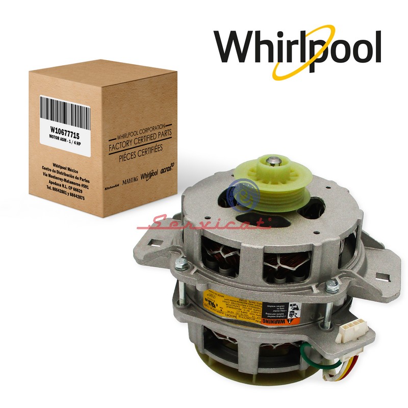 MOTOR 1/4HP ORIGINAL LAVADORA WHIRLPOOL - MAYTAG - KITCHENAID - ACROS