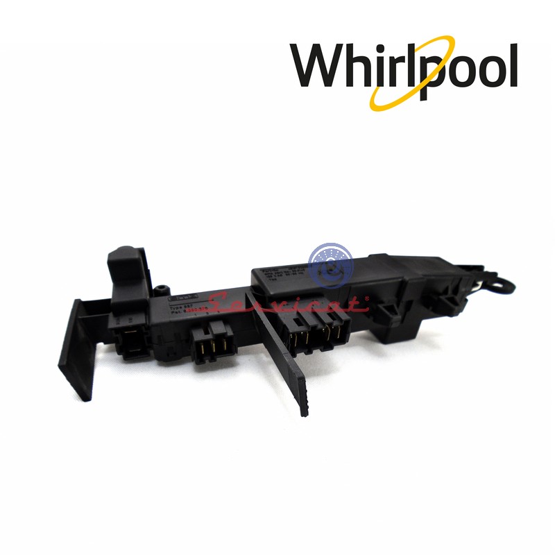 SEGURO DE PUERTA ELÉCTRICO 9 PINES - 120V ORIGINAL LAVADORA WHIRLPOOL - MAYTAG