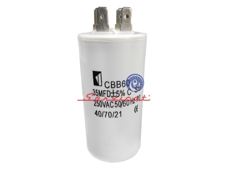 CAPACITOR DE MARCHA 35 A 250VAC LAVADORA ELECTROLUX BRASILEÑA - FRIGIDAIRE