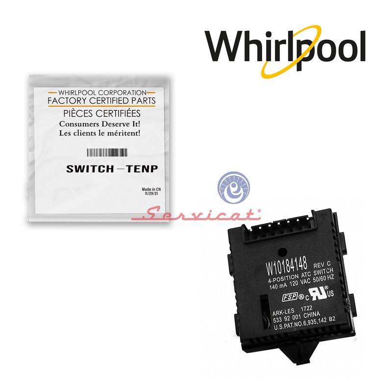 SWITCH LAVADORA WHIRLPOOL