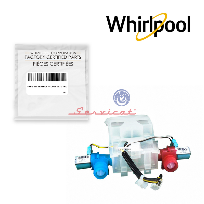 ELECTROVÁLVULA 2 SOLENOIDES - 120V ORIGINAL LAVADORA WHIRLPOOL