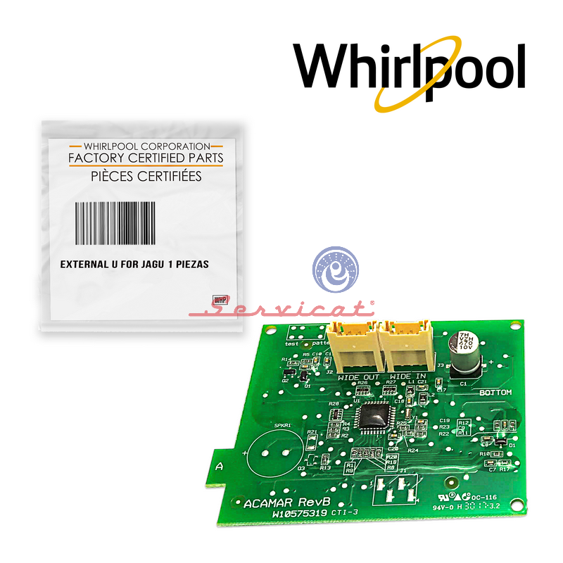 CEREBRO/PANEL/TARJETA ELECTRONICA ORIGINAL LAVADORA WHIRLPOOL MEXICANA