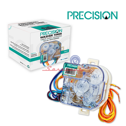 [3905] TIMER CUADRADO 5 CABLES + 1 PUENTEADO - 2 SUJECIONES SESGADAS PRECISION LAVADORA FRIGIDAIRE - ELECTR