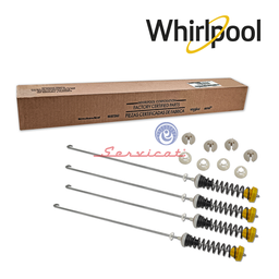 [3970] KIT BARRAS DE SUSPENSIÓN 65CM ORIGINAL LAVADORA WHIRLPOOL