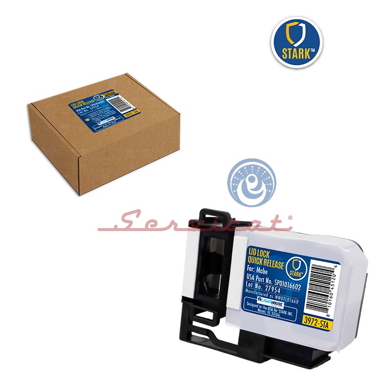 SEGURO DE PUERTA ELÉCTRICO 3 PINES - 120V STARK LAVADORA MABE KRAKEN - GENERAL ELECTRIC