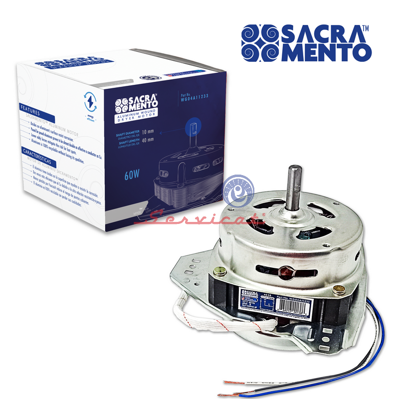 MOTOR 60W SACRAMENTO SECADORA MABE