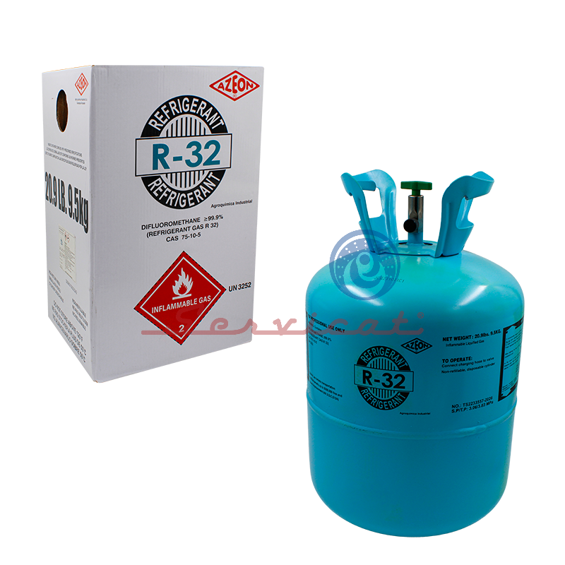 BOMBONA DE GAS REFRIGERANTE R32 - 9.5KG REFRIGERACION COMERCIAL TODAS LAS MARCAS