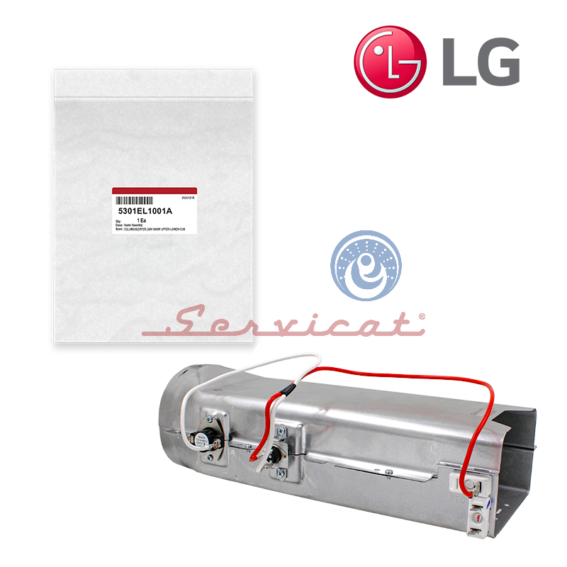RESISTENCIA ELÉCTRICA COMPLETA 5400W ORIGINAL SECADORA LG