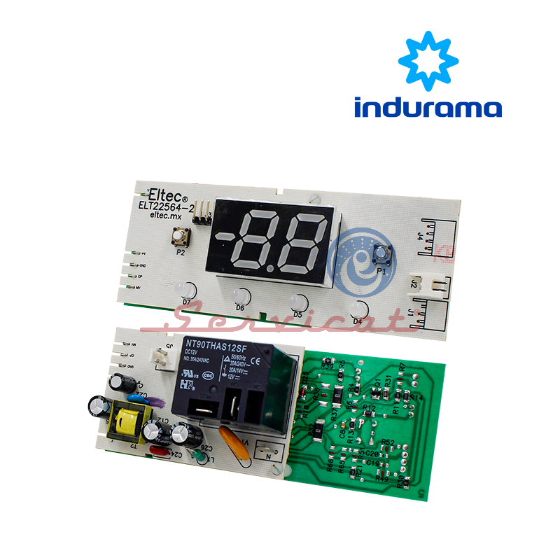 TARJETA ELECTRÓNICA DE CONTROL Y POTENCIA 90 - 265V ORIGINAL REFRIGERADORA INDURAMA