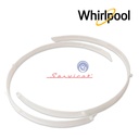 CERCO PLÁSTICO SEMICIRCULAR DE RODAMIENTO FRONTAL DE TAMBOR ORIGINAL SECADORA WHIRLPOOL
