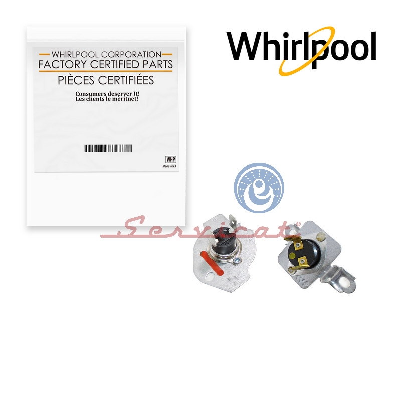 KIT TERMOSTATO Y FUSIBLE TÉRMICO ORIGINAL SECADORA A GAS WHIRLPOOL