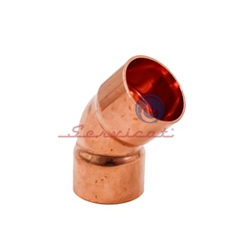 ACOPLE CODO DE COBRE 5/8'' A 45° AIRE ACONDICIONADO TODAS LAS MARCAS