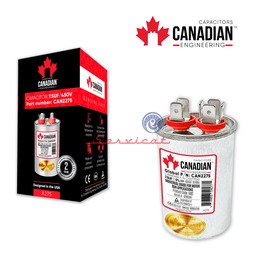 CAPACITOR DE MARCHA 7.5UF A 450VAC CANADIAN AIRE ACONDICIONADO TODAS LAS MARCAS