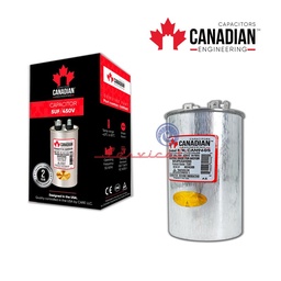 CAPACITOR DE MARCHA 5UF A 450VAC CANADIAN AIRE ACONDICIONADO TODAS LAS MARCAS